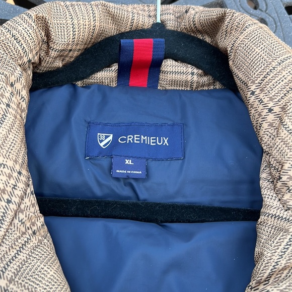 Cremiuex 38 brown plaid vest.  Size XL - Picture 3 of 9